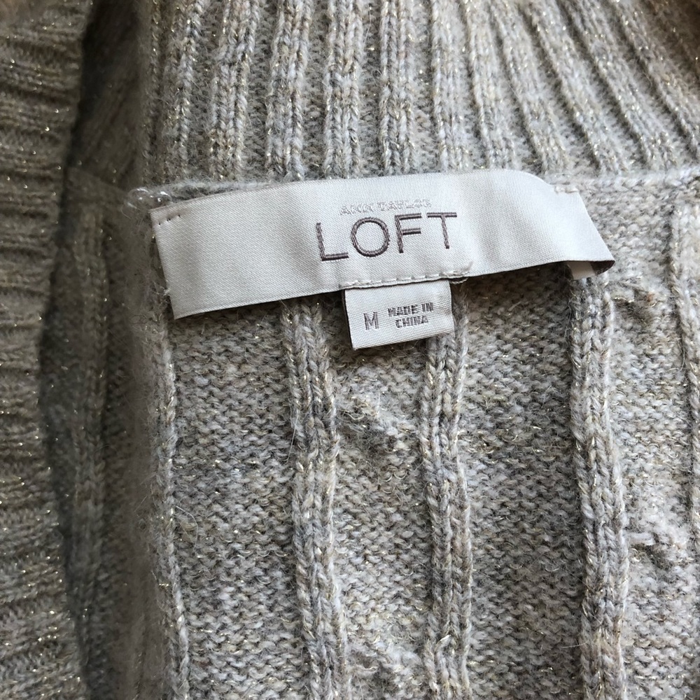 Loft gold beige sweater size medium - Picture 6 of 6
